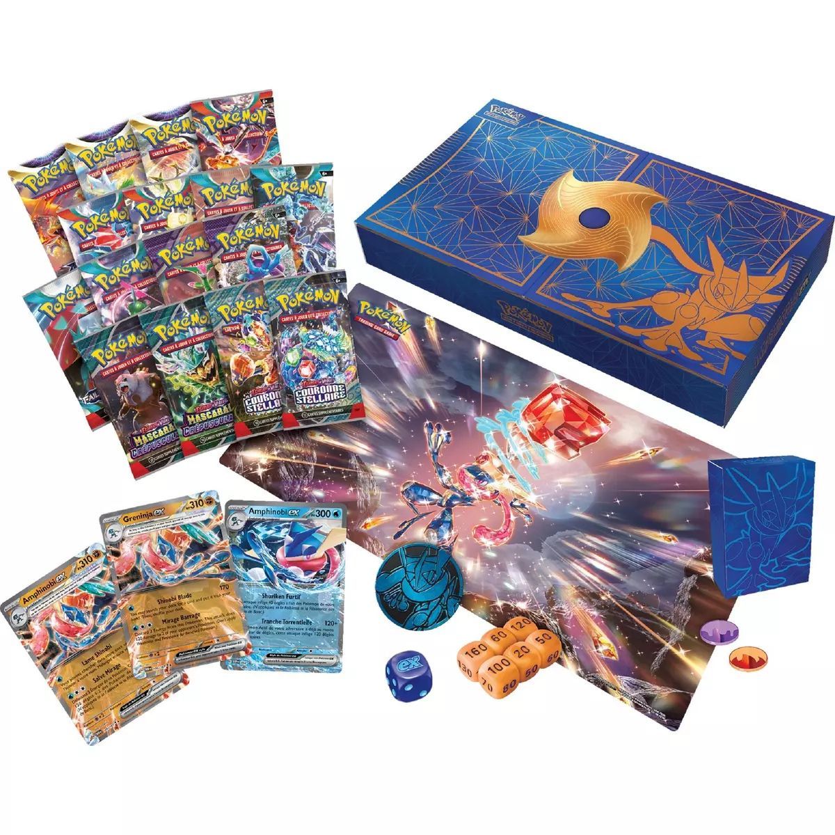 Coffret Ultra Premium - Amphinobi EX - Ecarlate et Violet - Pokémon - FR