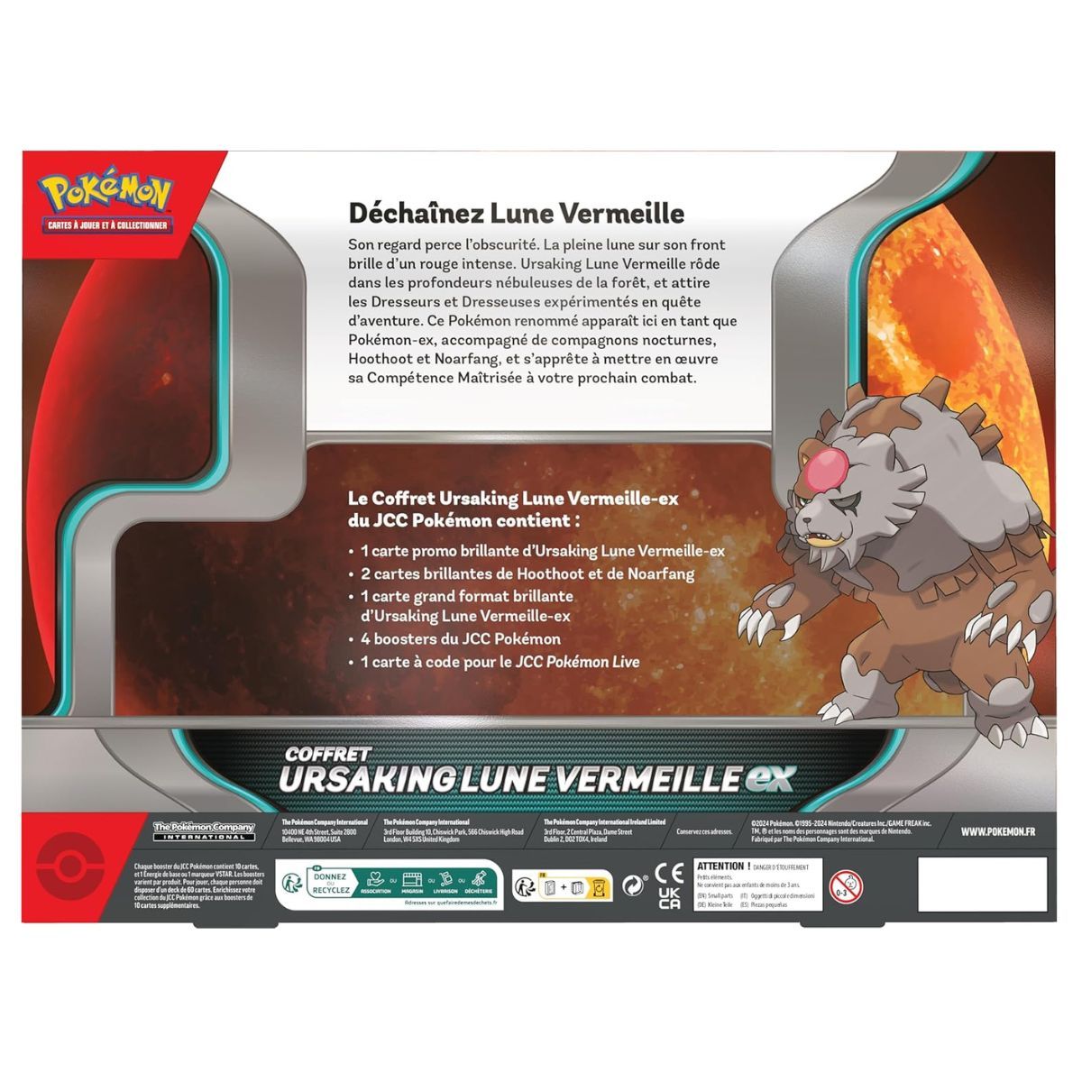 Coffret - Ursaking Lune Vermeille Ex - FR - Pokémon