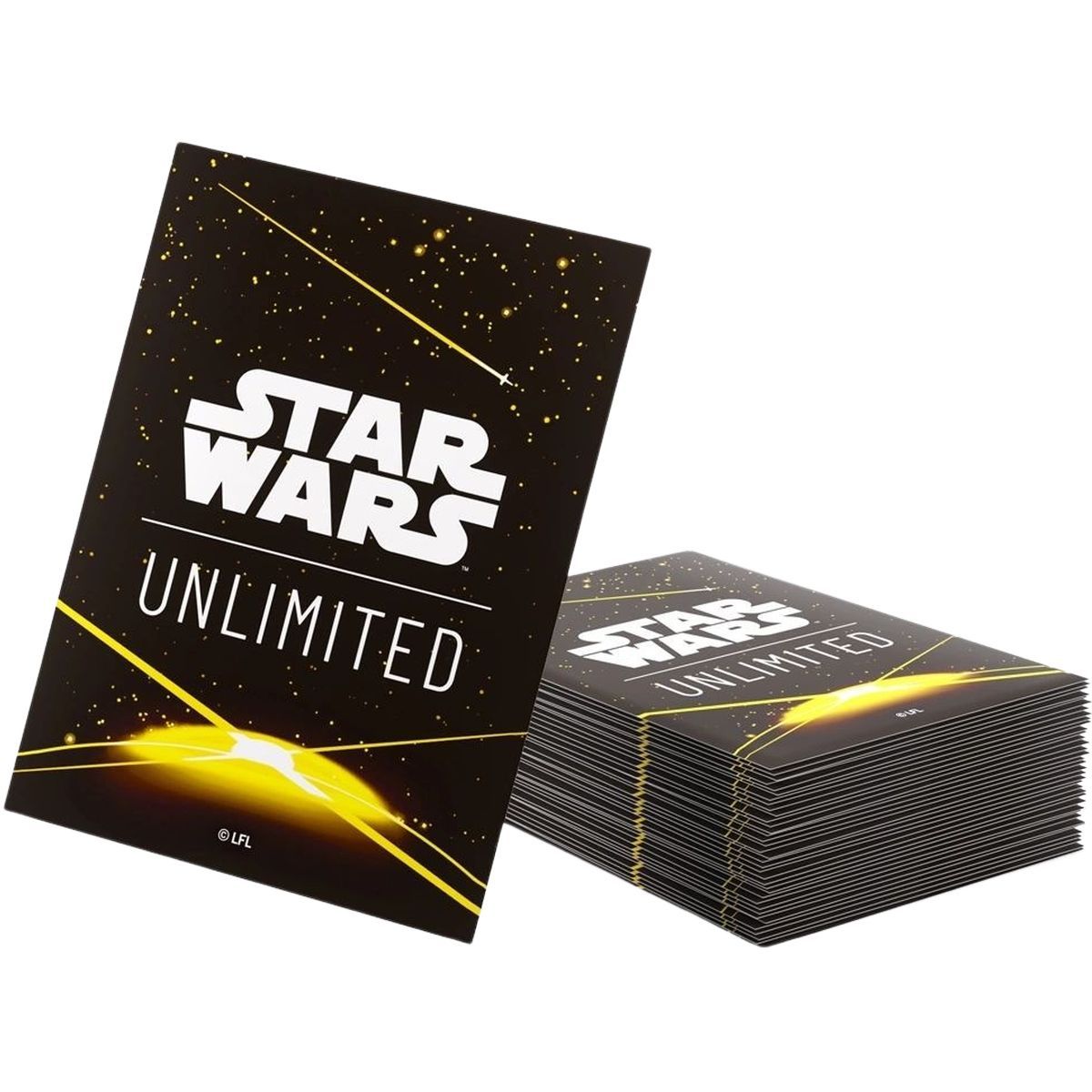 Gamegenic - Protège Cartes - Sleeves - Star Wars Unlimited - Card Back Yellow