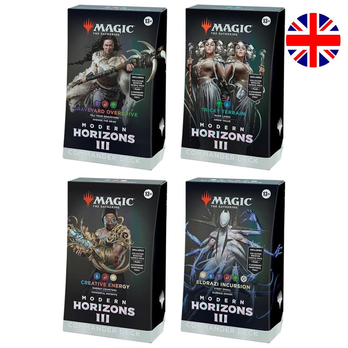 Item Modern Horizons 3 MH3 - EN - Lot de 4 Decks Commander - Magic the Gathering