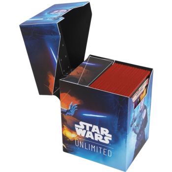 Deck Box - Gamegenic - Star Wars Unlimited - Soft Crate : Rey/Kylo Ren