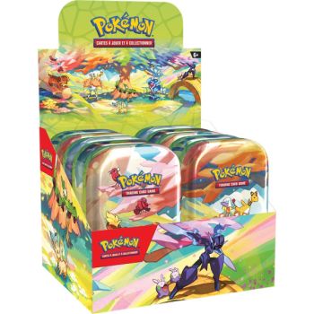 photo Display de 10 Mini-Tins - Pokébox Q4 Magnifique Paldéa  - FR - Pokémon