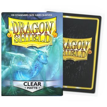 photo Dragon Shield - 100 Protège cartes - Sleeves - Standard Matte - Transparent