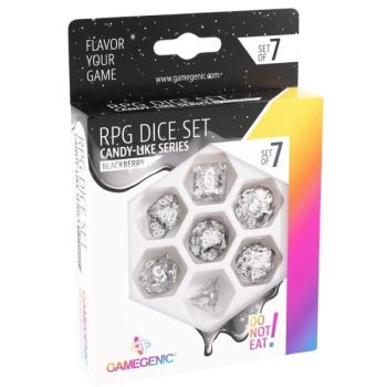 Gamegenic - Candy-like Series -Blackberry-Set de 7 Dés JDR