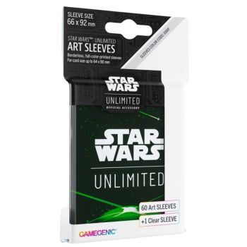 Gamegenic - Protège Cartes - Sleeves - Star Wars Unlimited - Card Back Green